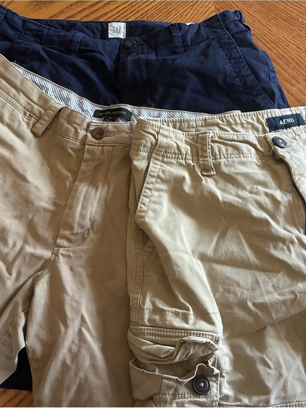 5 pair of shorts - Banana Republic Gap, Denim Flower etc Khaki/Tan Men's 30